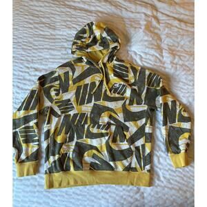 Men's Nike Multicolor Dri-Fit Training Pull Over Hoodie Sweatshirt Size Large